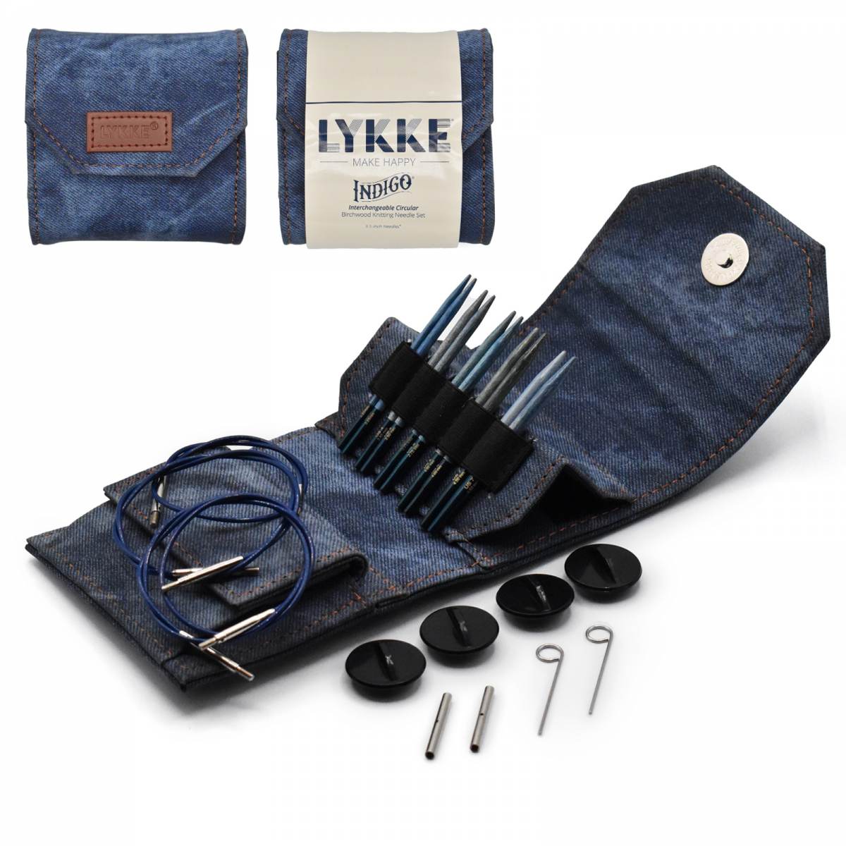 Lykke Indigo Needles - Interchangeable 3.5" Starter Set