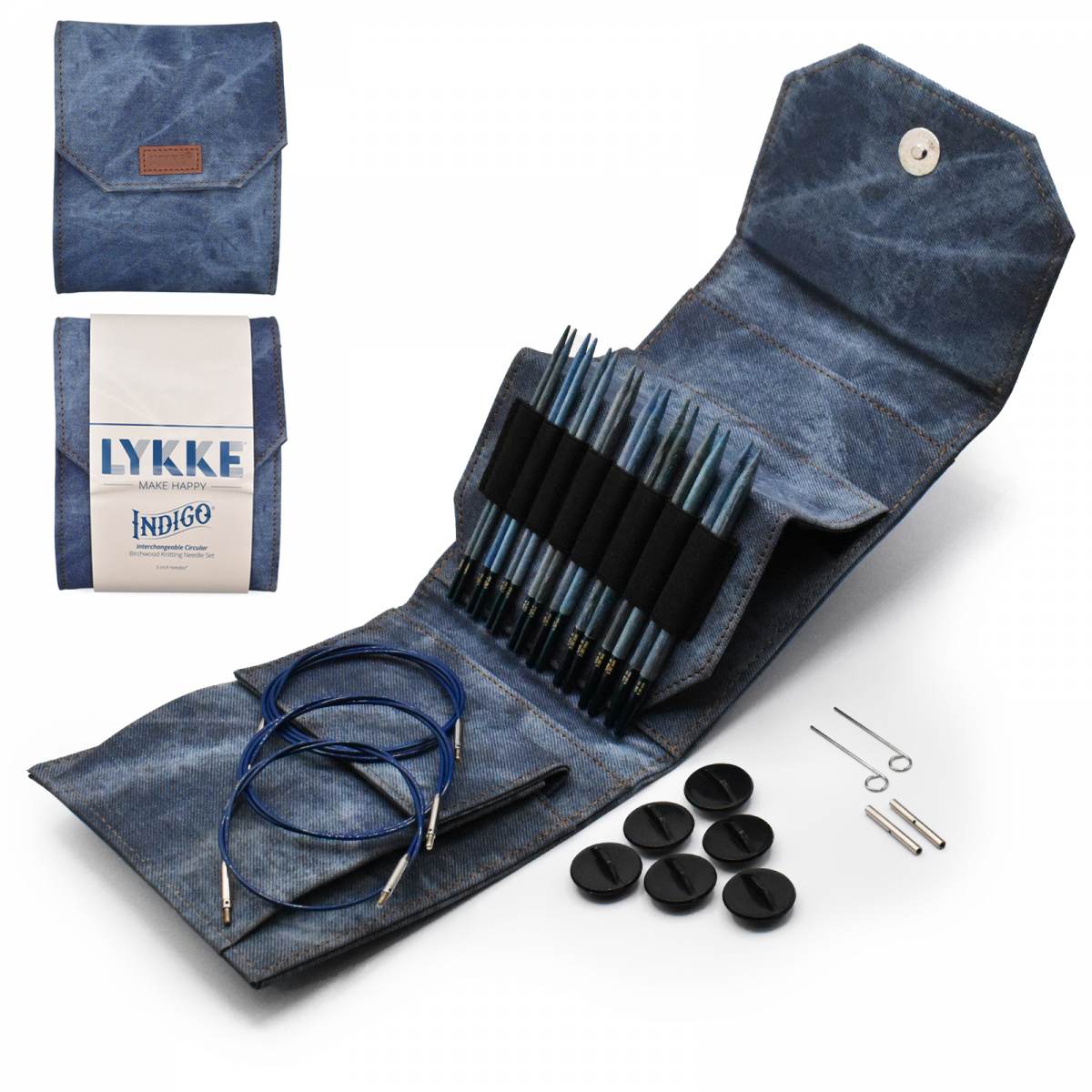 Lykke Indigo Needles - Interchangeable 5" Starter Set