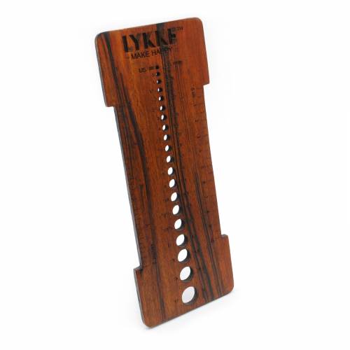 Lykke Mango Wood Needle Sizer & Gauge Tool