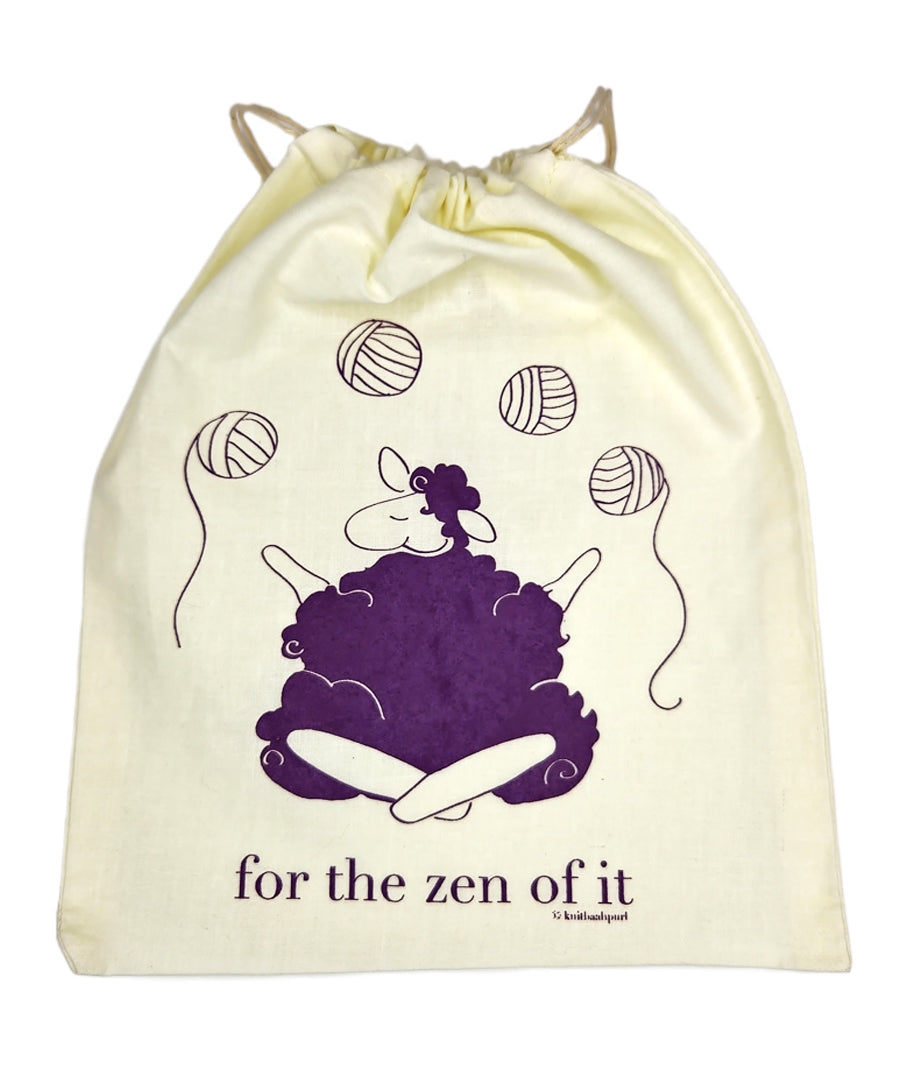 Knitbaahpurl Small Project Bag for the zen of it
