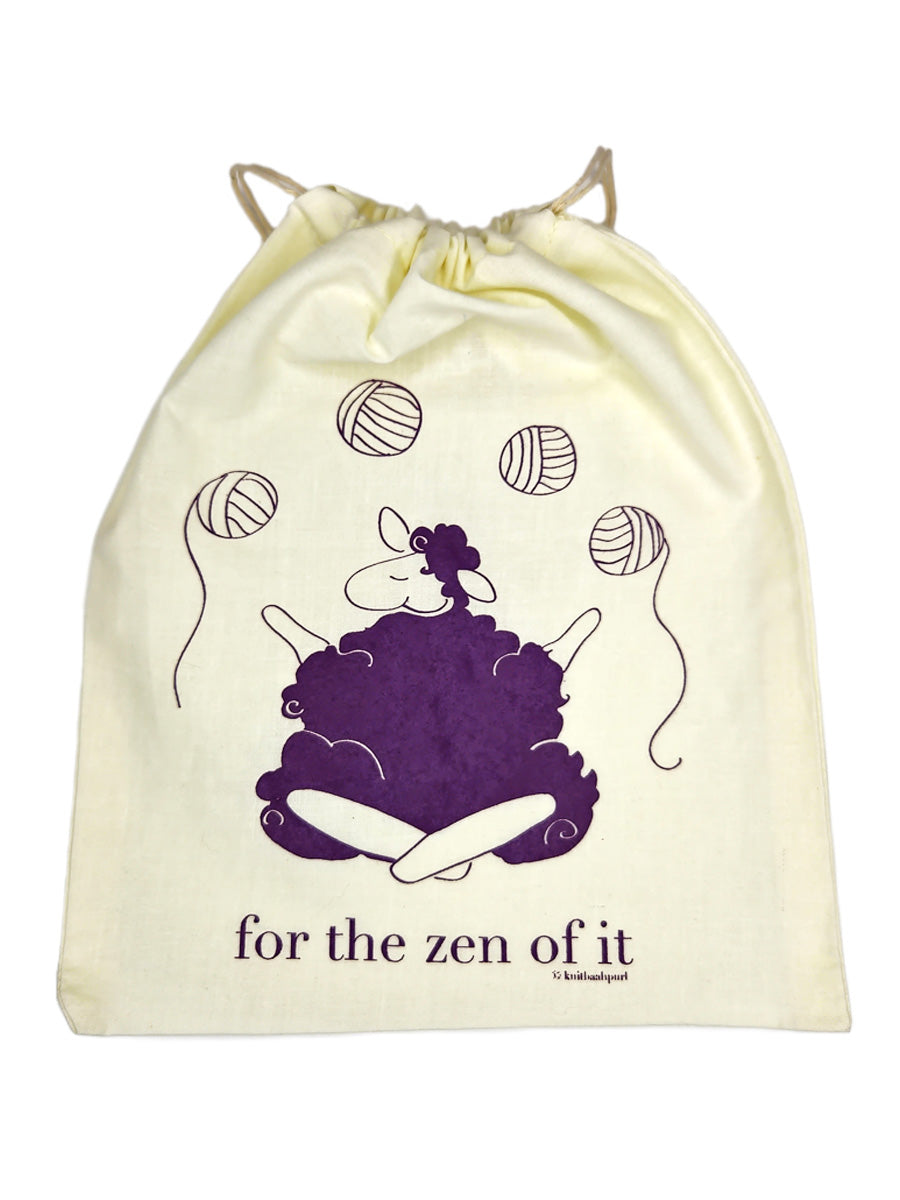 Knitbaahpurl Small Project Bag for the zen of it