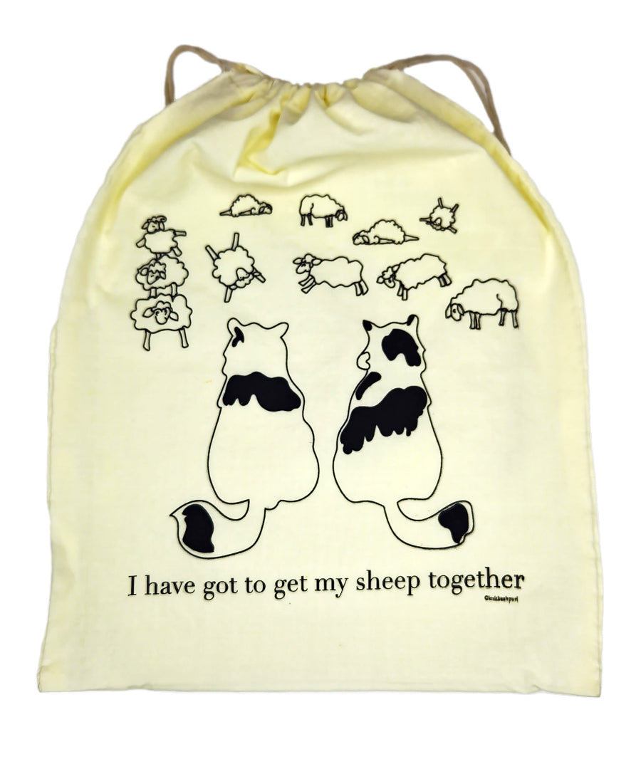 Knitbaahpurl Large Project Bag I have to get my sheep together