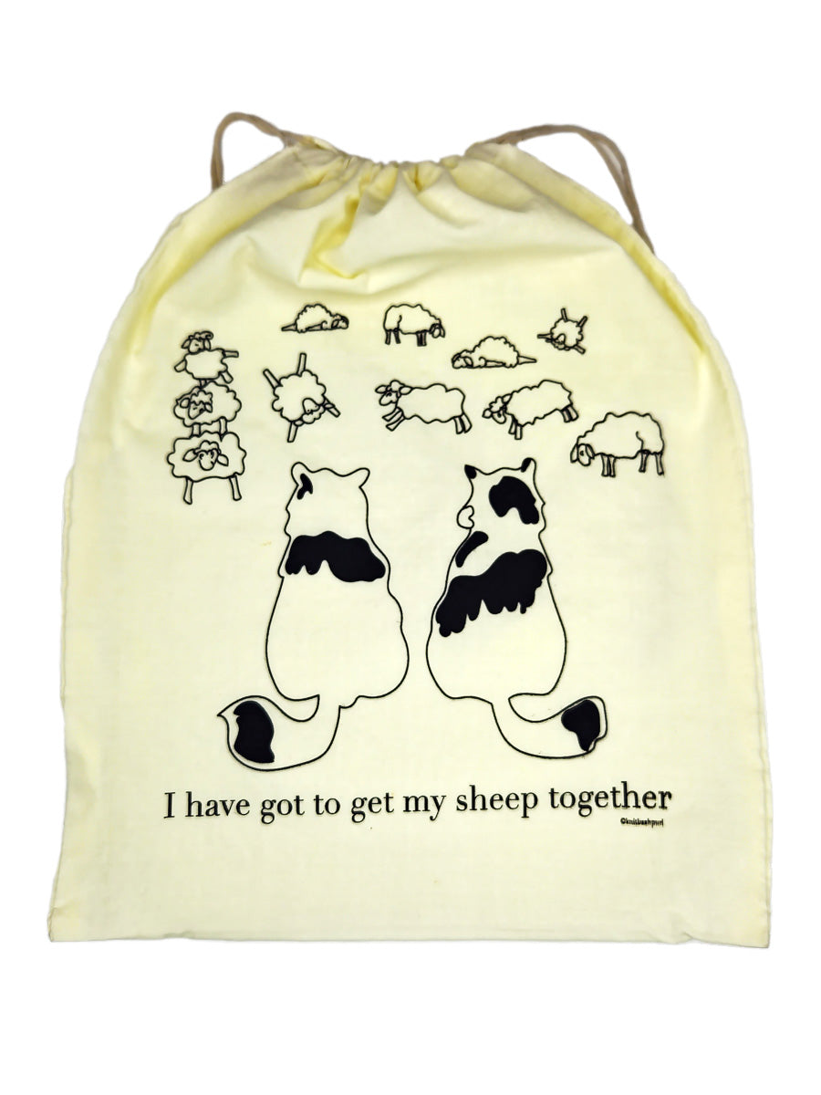 Knitbaahpurl Large Project Bag I have to get my sheep together