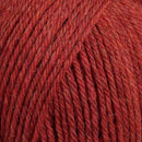 up close skein of lanas light yarn color red
