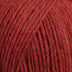 up close skein of lanas light yarn color red