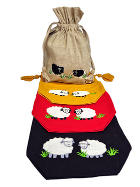 Lantern Moon Meadow Drawstring Bag all colors