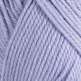 Close-up of light purple yarn with a slight texture