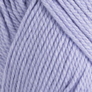 Close-up of light purple yarn with a slight texture