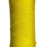 Yellow skein of cotton yarn