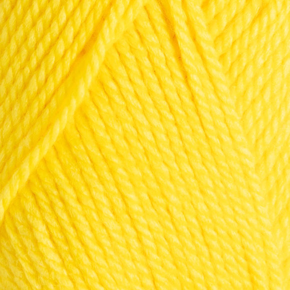 Close-up of bright yellow yarn
