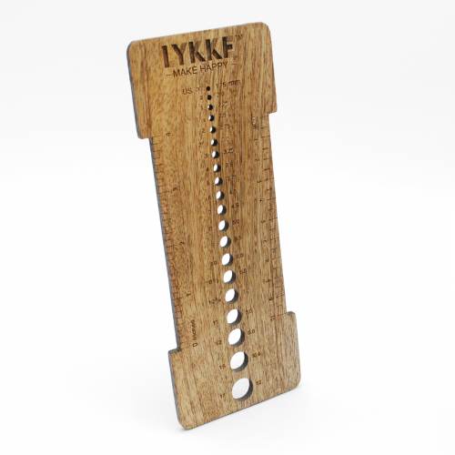 Lykke Mango Wood Needle Sizer & Gauge Tool