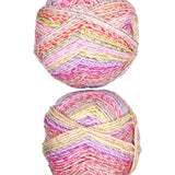 James C. Brett Marble Chunky Yarn Color Pink Yellow Green Purple