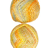 James C. Brett Marble Chunky Yarn Color Orange Yellow Green 