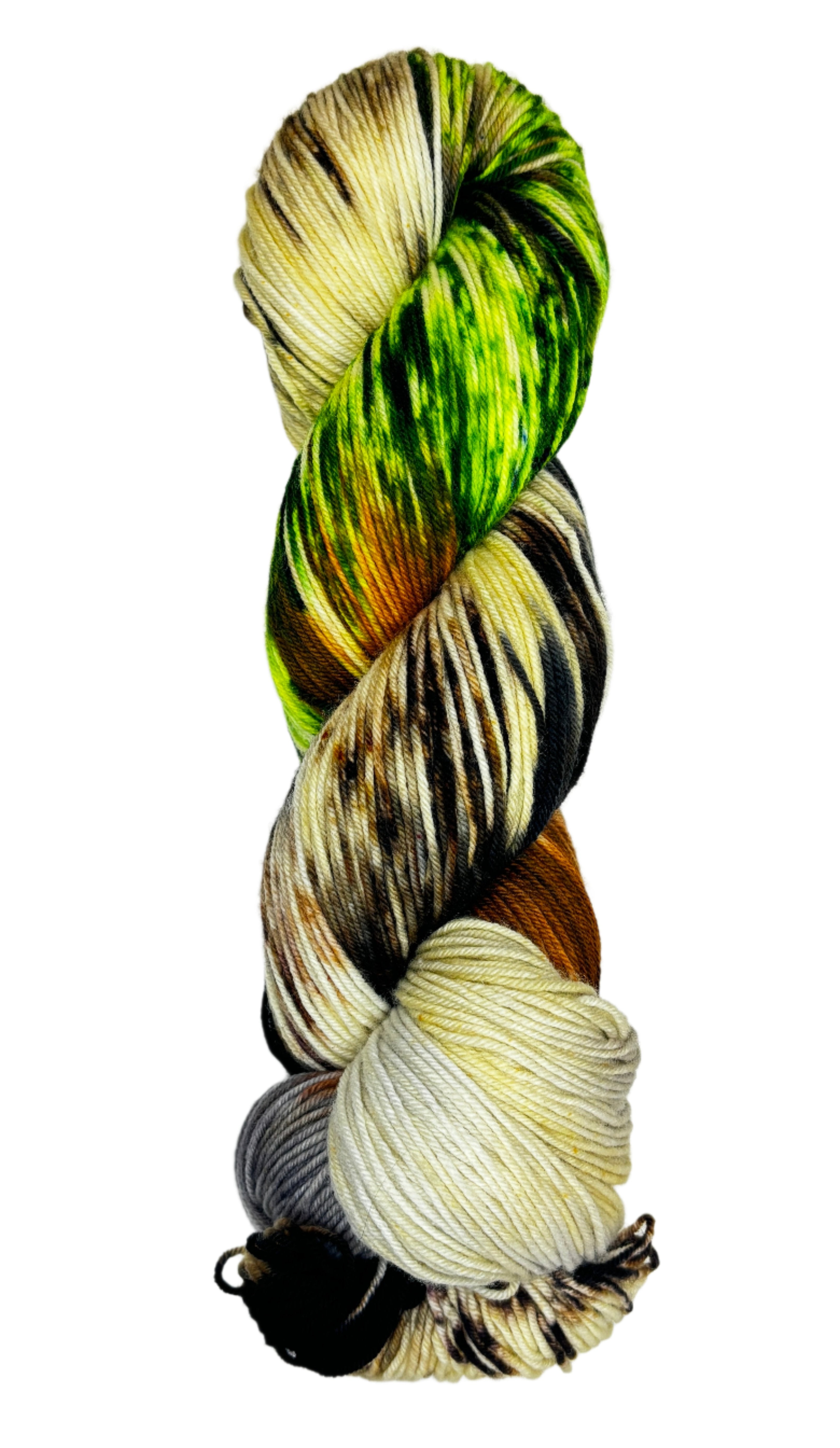 multi-colored skein of yarn 