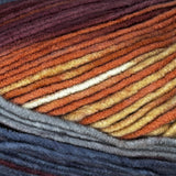 Detailed image of Universal Yarn Maman Acrylic Yarn in the colors  off-white, orange, red, navy, grey