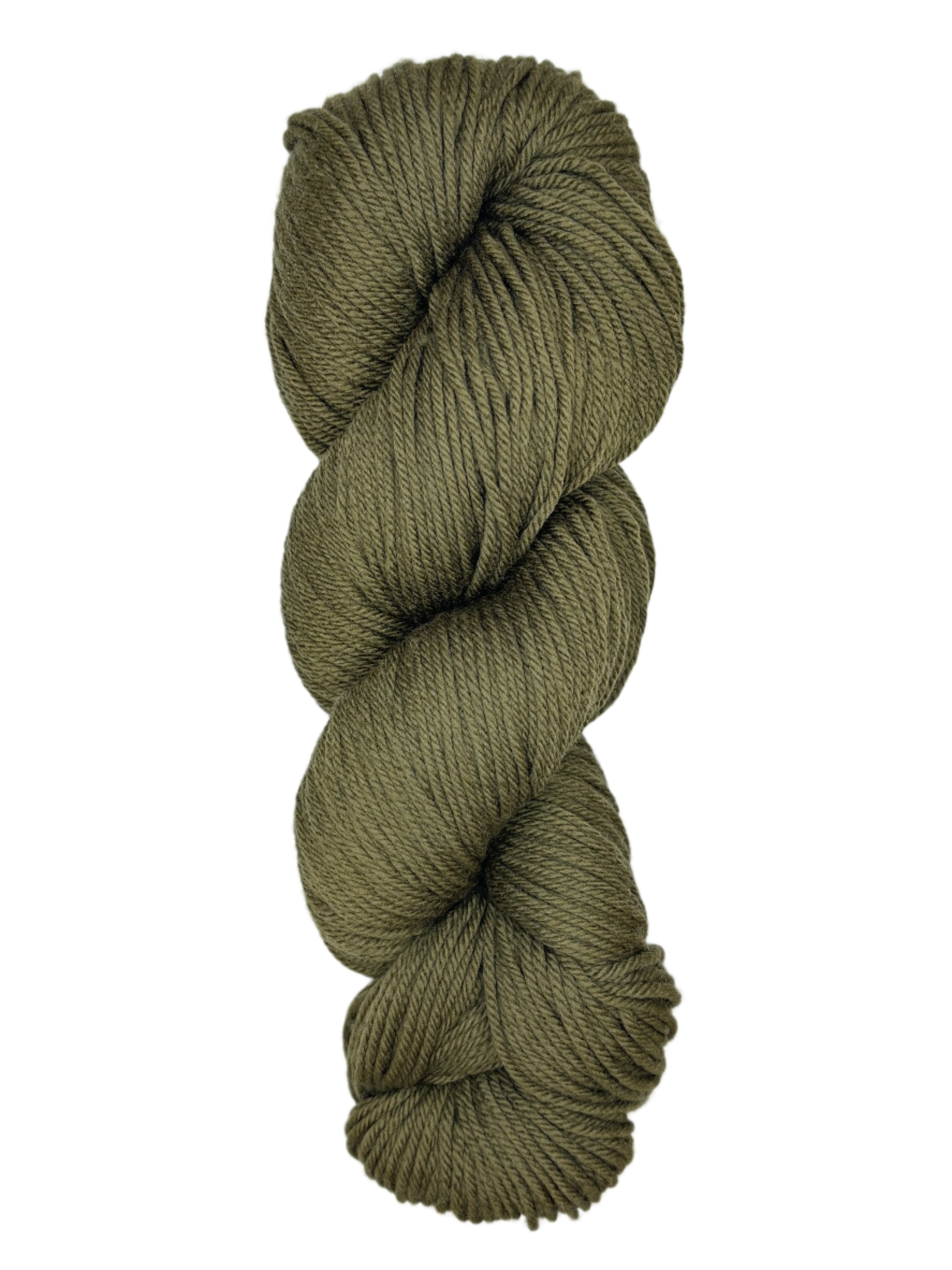 Khaki brown skein of yarn 