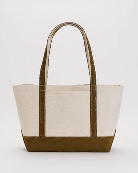 Baggu Heavyweight Canvas Tote brown and tan