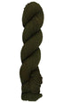 Hunter Green skein of mountain meadow wool yarn on a white background