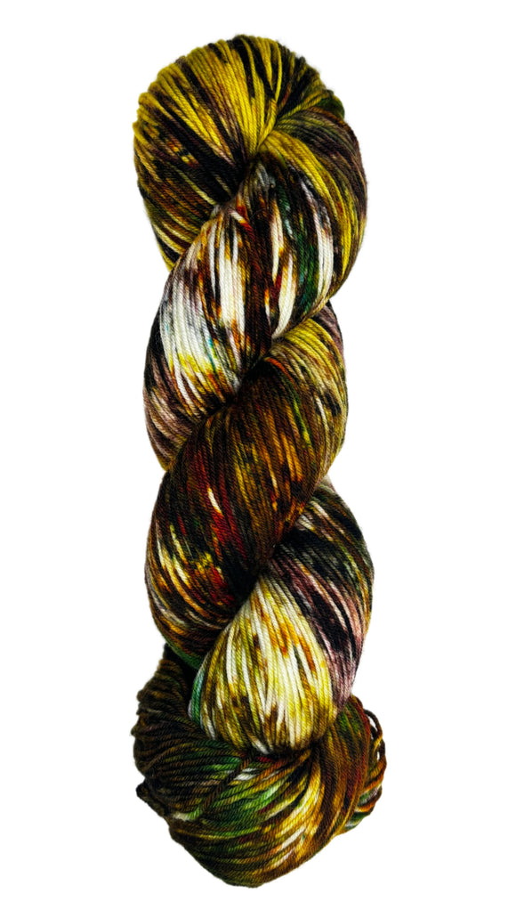 multi-colored skein of yarn 