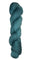 Skein of hand dyed fingering weight yarn in the color blue