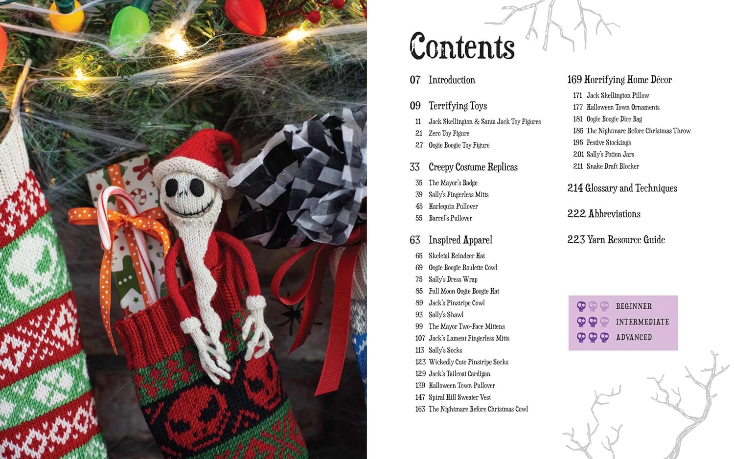 Tim Burton's The Nightmare Before Christmas Knitting Guide.