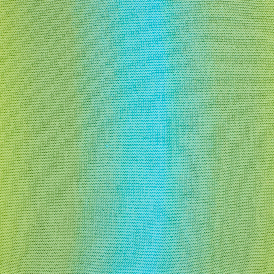 Gradient fabric texture transitioning from green to blue