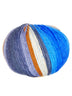 ONline Supersocke 8-Ply Merino Color blue and orange