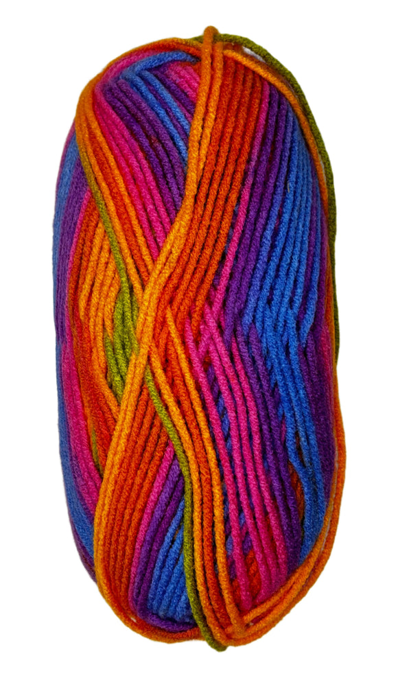 multi colored rainbow yarn
