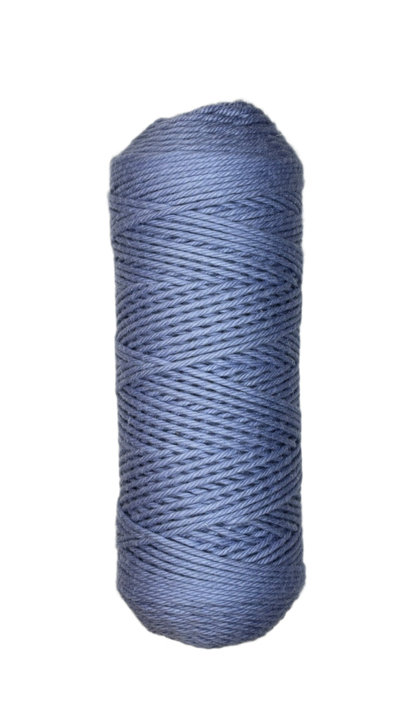 Skein of Coastal Cotton Yarn in the color perinkwinkle blue