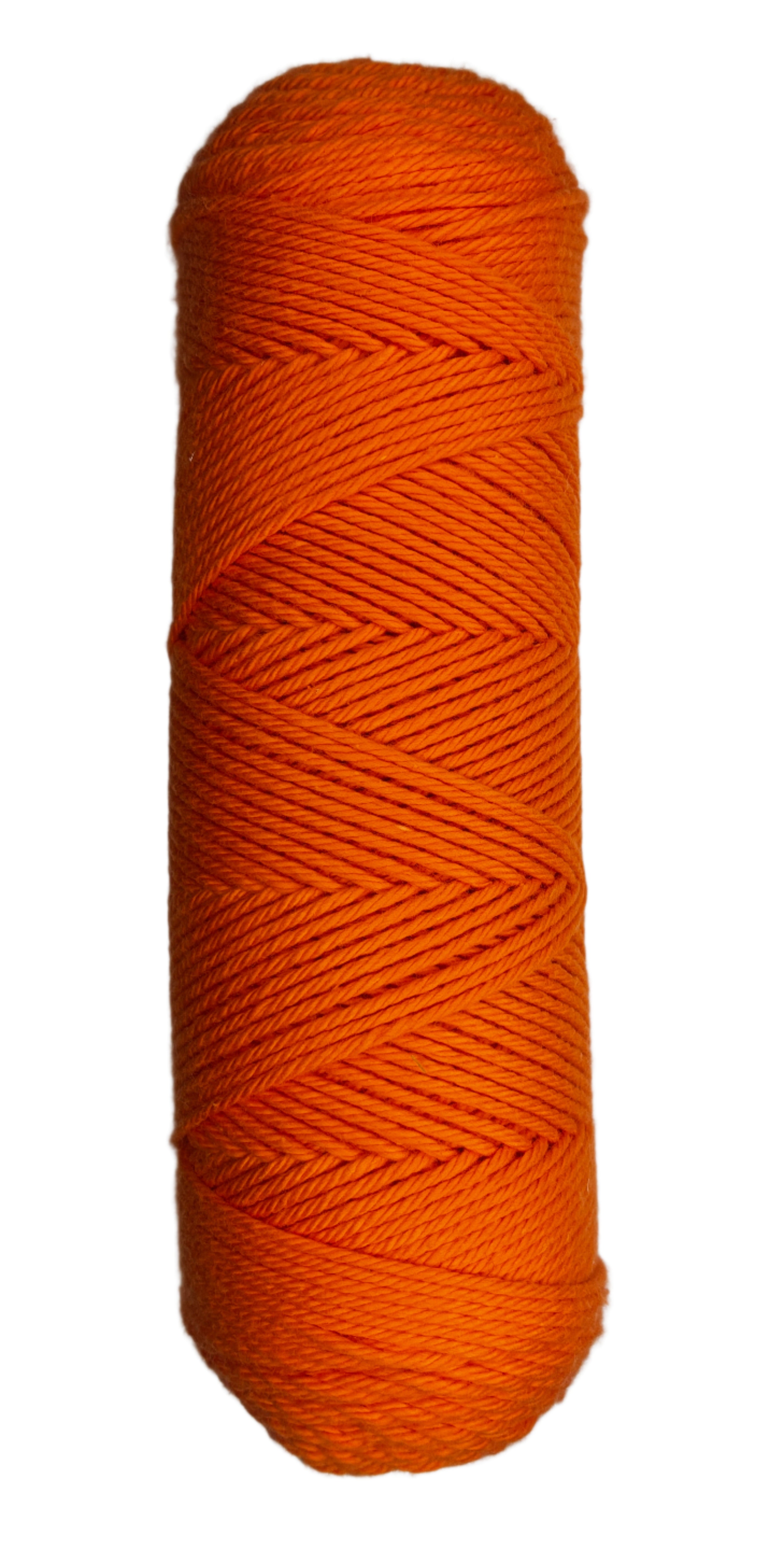 Persimmon Orange skein of cotton yarn