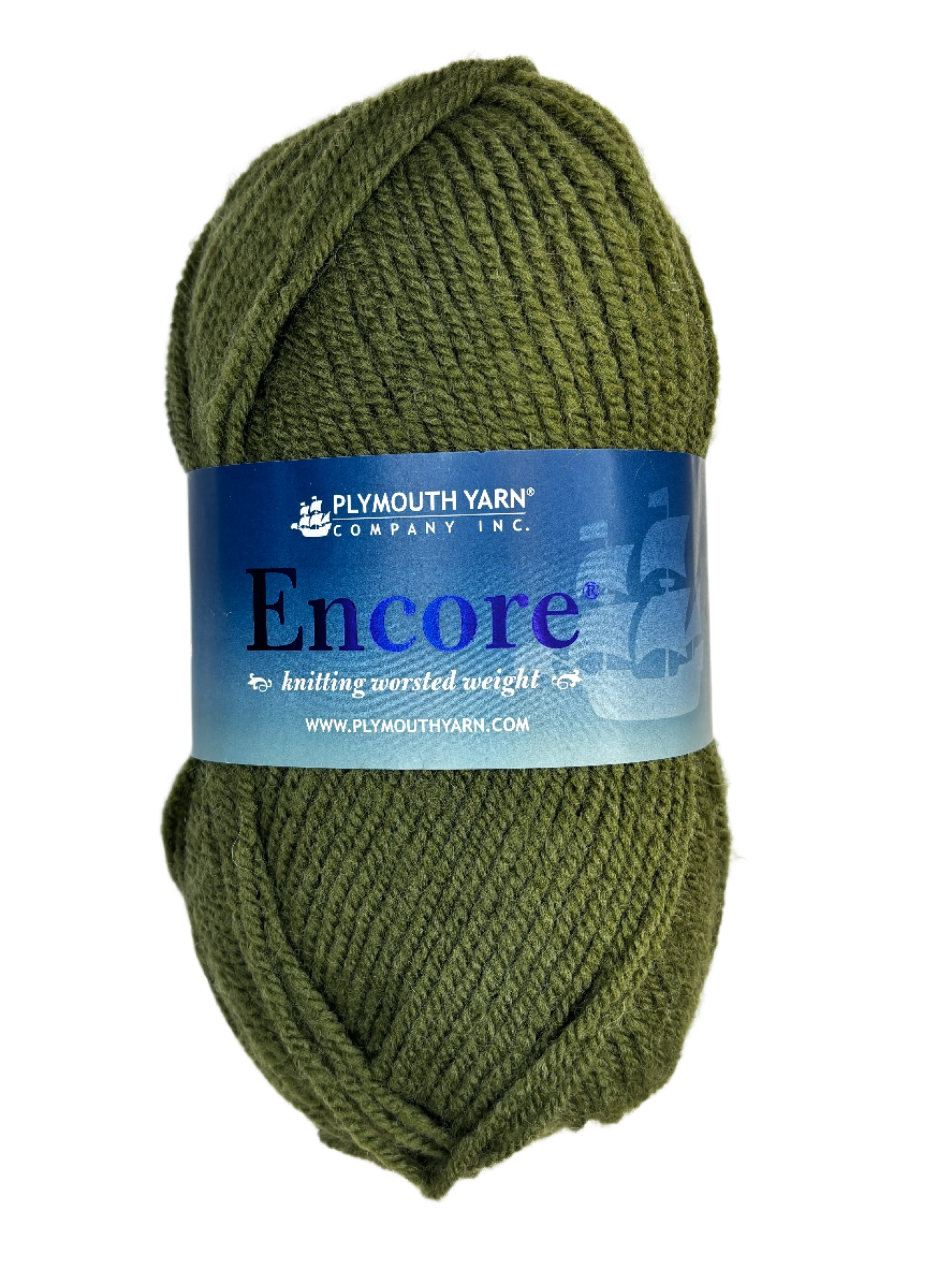 Pesto green skein of yarn