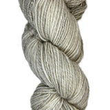 Handspun skein of Angora and Wool Yarn color off-white