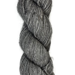 Handspun skein of Angora and Wool Yarn color grey