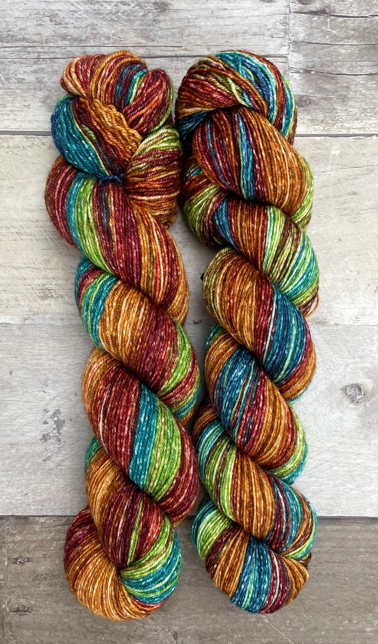 Polka Dot Sheep Striata Gradient yarn color rainbow