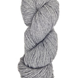 A skein of Berroco Vintage Worsted Yarn Color Grey