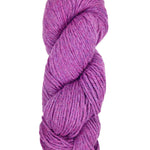 A skein of Berroco Vintage Worsted Yarn Color pink purple