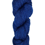 A skein of Berroco Vintage Worsted Yarn Color blue