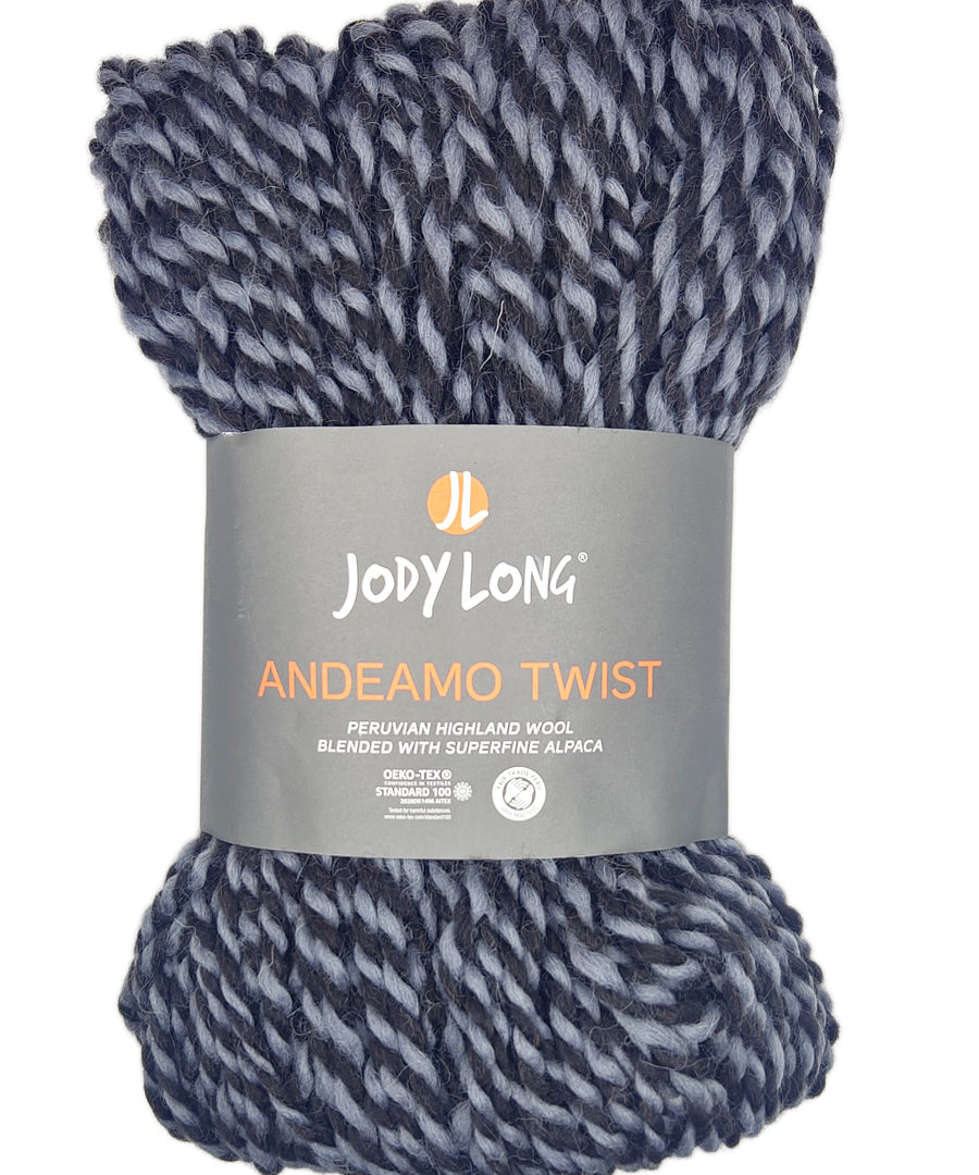 Jody Long yarn color black and gray