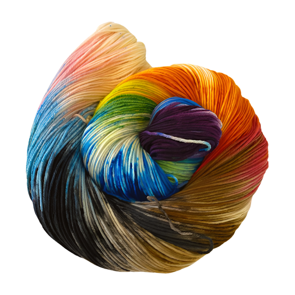 Happy Pride Month Yarn from Knitted Wit and Cowgirl Yarn
