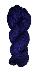 Skein of Malabrigo Rios yarn in the color purple blue 
