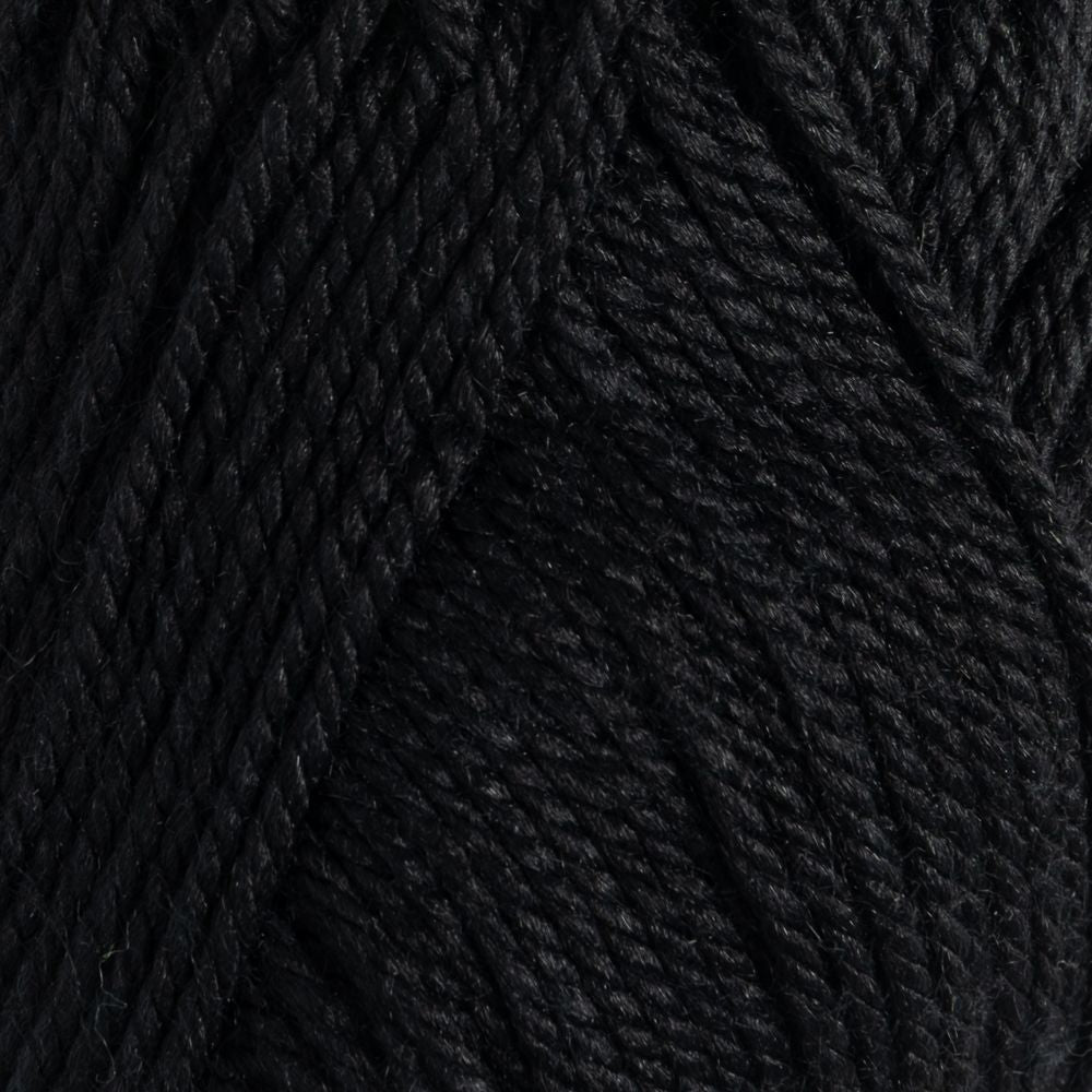 Close-up of black yarn texture