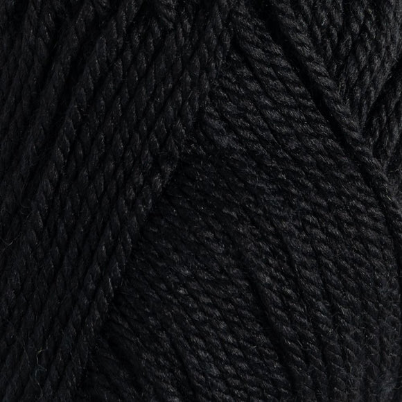 Close-up of black yarn texture