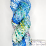 Road Trip 2023 DK weight yarn color blue and yellow