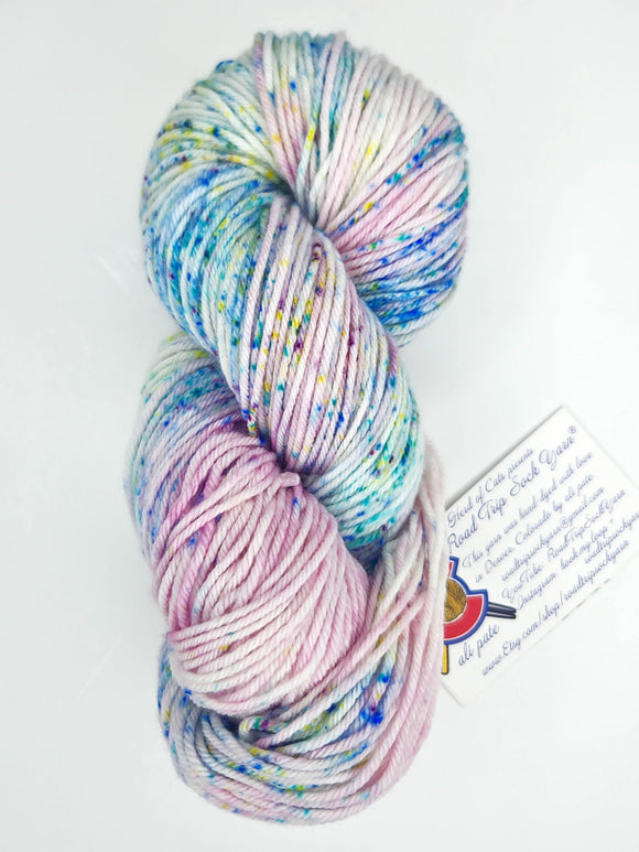 Road Trip 2023 DK weight yarn color pink and blue