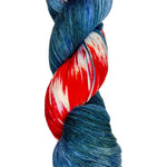 multi-colored skein of yarn 