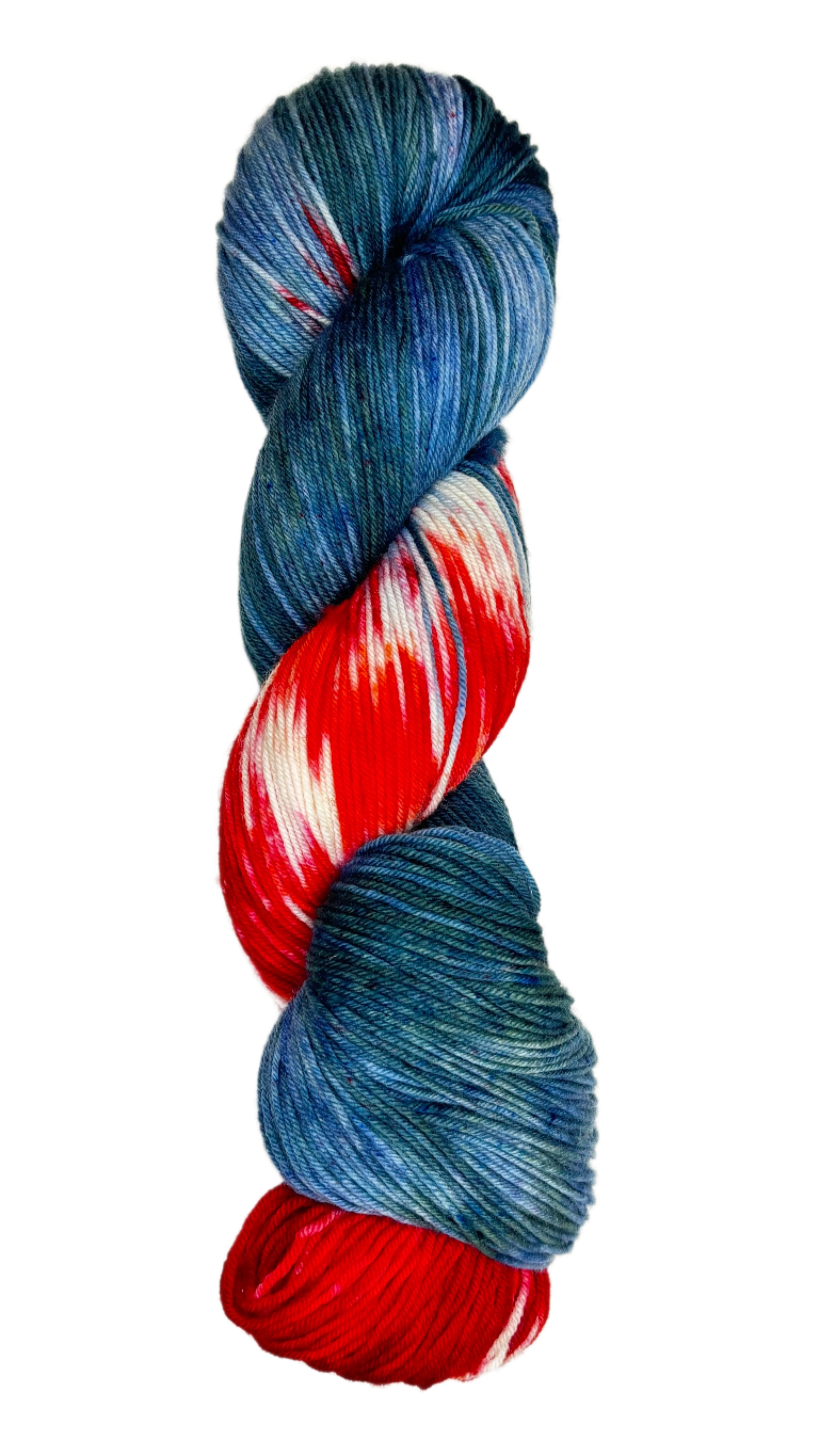 multi-colored skein of yarn 