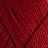 Close-up of red yarn with a textured pattern