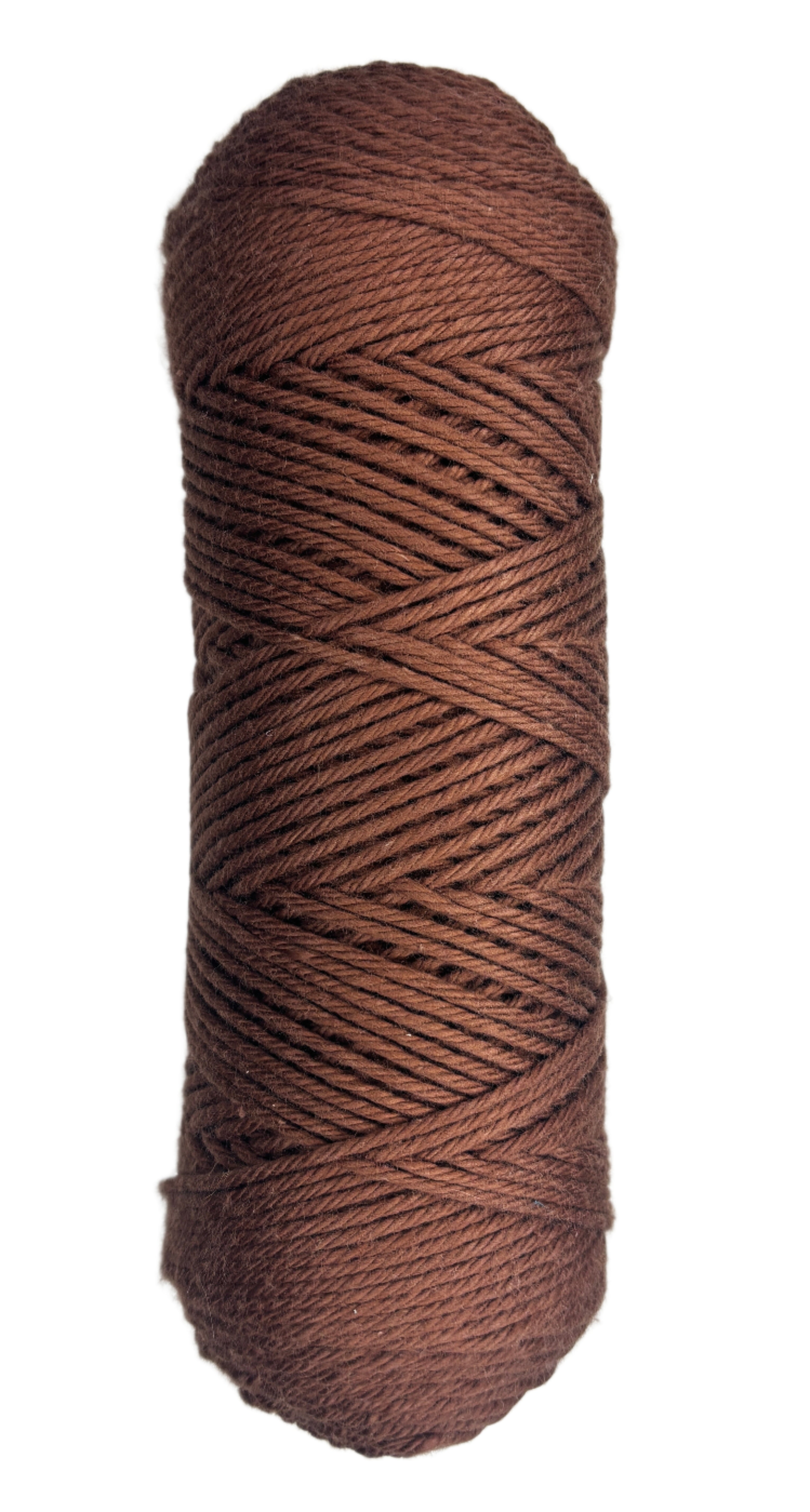 Saddle Brown skein of cotton yarn