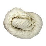 A ball of Mountain Meadow Wool Yarn in the color natural