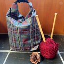 Splash Fabric Roll Up Tall pattern checker board red, blue, green, yellow